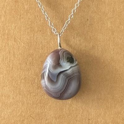 AGATE DE BOTSWANA PENDENTIF 5