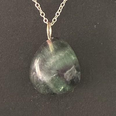 FLUORINE FLUORITE PENDENTIF 11