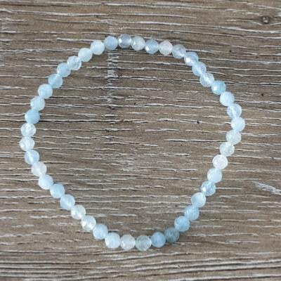 AIGUE MARINE BRACELET 4 MM