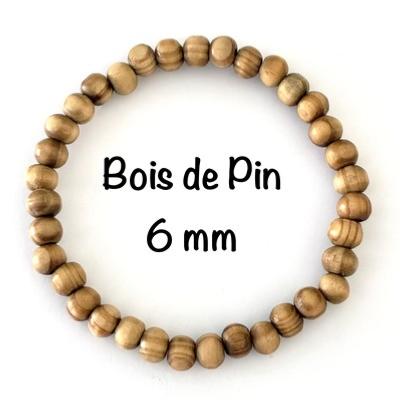 BOIS DE PIN BRACELET 6MM