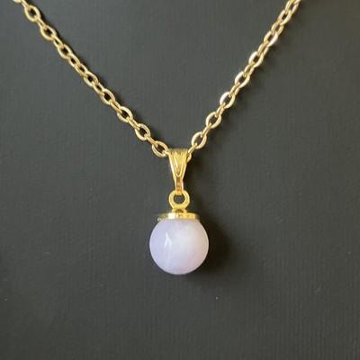 CALCITE BLEUE PENDENTIF OR