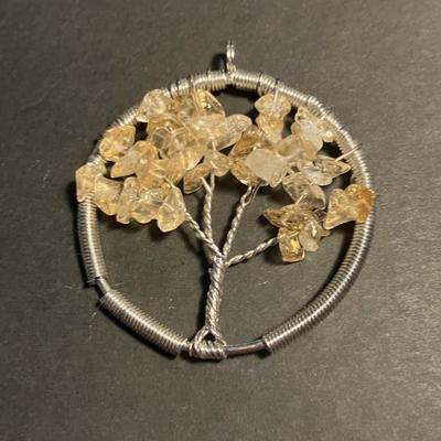 CITRINE CHAUFFEE PENDENTIF