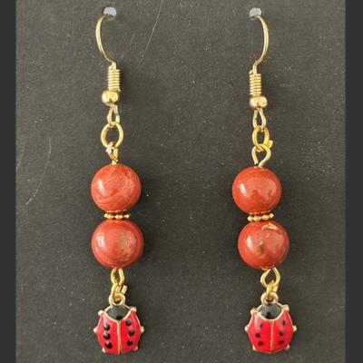 ANIMAL TOTEM COCCINELLE BOUCLES D OREILLE OR