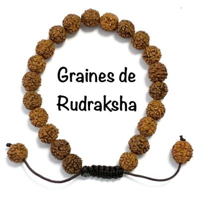 BRACELET GRAINES DE RUDRAKSHA