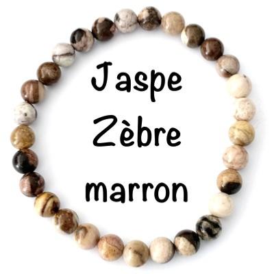 JASPE ZEBRE MARRON BRACELET