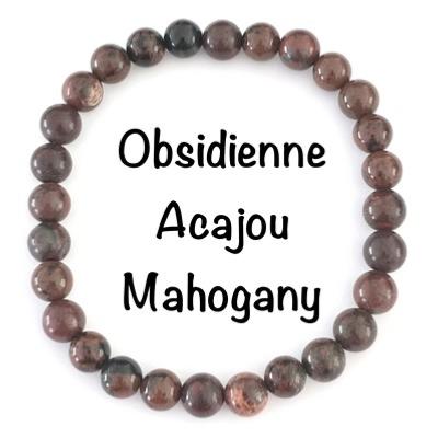 OBSIDIENNE ACAJOU BRACELET