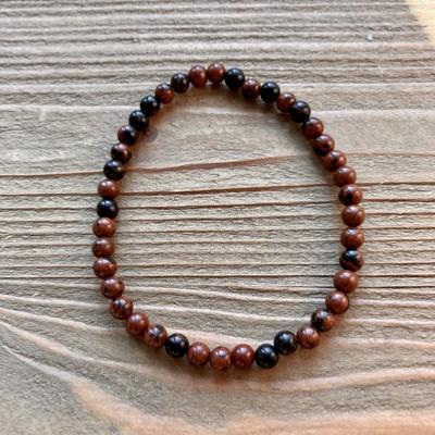 OBSIDIENNE ACAJOU BRACELET 4MM