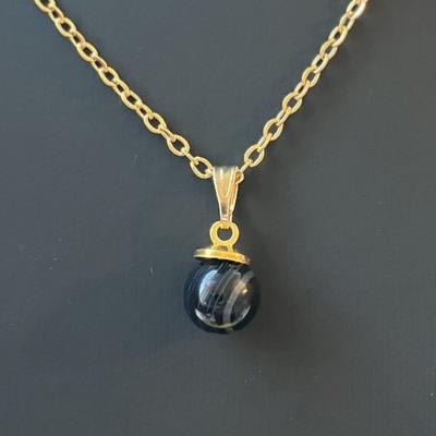 ONYX PENDENTIF OR