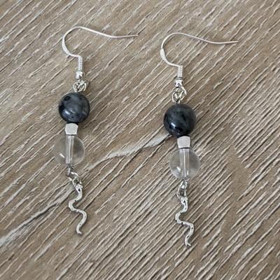 ANIMAL TOTEM SERPENT BOUCLES D OREILLE