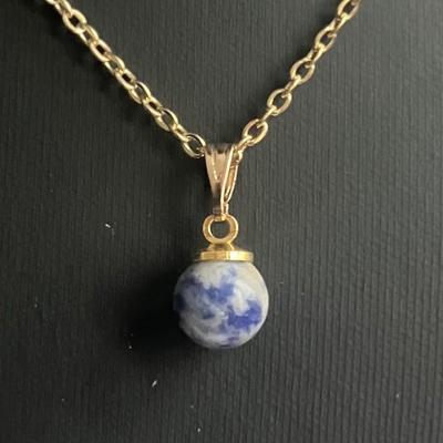 SODALITE PENDENTIF OR