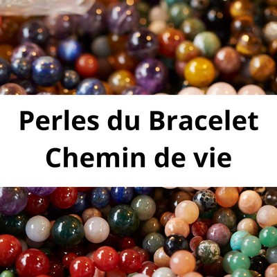 Grossiste Fournisseur Perles naturelles Bracelet Chemin de vie Lithothérapie Pierres semi précieuses