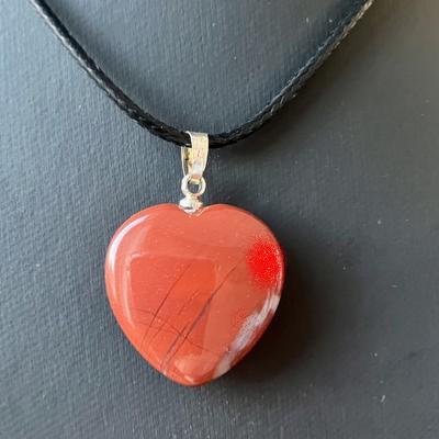 JASPE ROUGE PENDENTIF