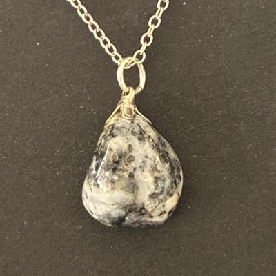 MERLINITE AGATE DENDRITE PENDENTIF 3