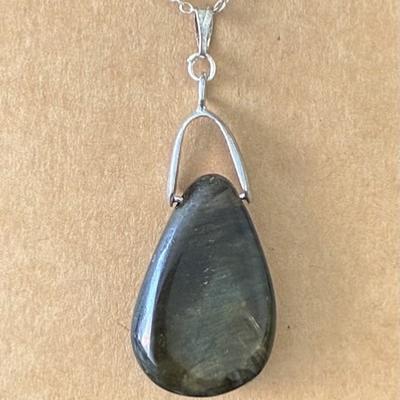 SPECTROLITE LARVIKITE PENDENTIF 7