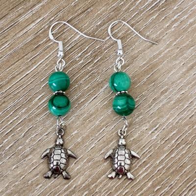 ANIMAL TOTEM TORTUE BOUCLES D OREILLE