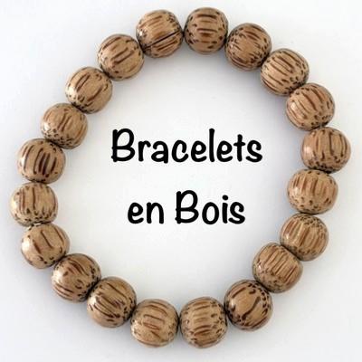 Bracelets en Bois Naturel