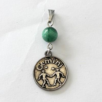 PENDENTIF GEMEAU MALACHITE
