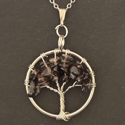 QUARTZ FUME PENDENTIF 
