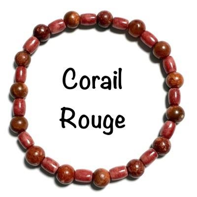CORAIL ROUGE BRACELET 6 MM