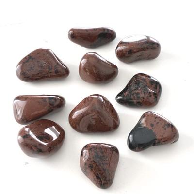 OBSIDIENNE ACAJOU LOT 10 PIERRES