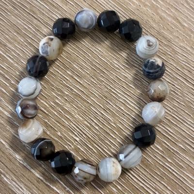 AGATE DE BOTSWANA BRACELET 10 MM