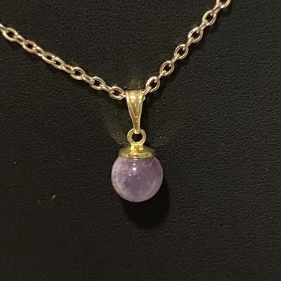 AMETHYSTE PENDENTIF OR