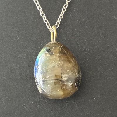 LABRADORITE PENDENTIF OR 8