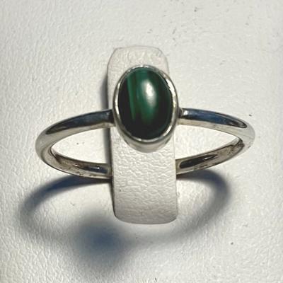 MALACHITE BAGUE T60 ARGENT 925
