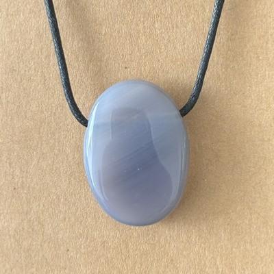 AGATE GRISE PENDENTIF