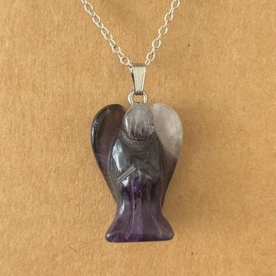 AMETHYSTE ANGE PENDENTIF