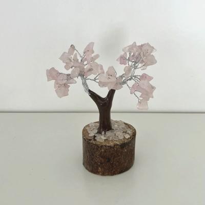 ARBRE EN QUARTZ ROSE