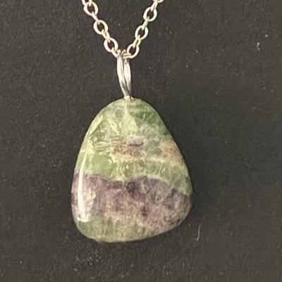 FLUORINE FLUORITE PENDENTIF 8
