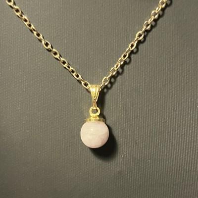 KUNZITE PENDENTIF OR