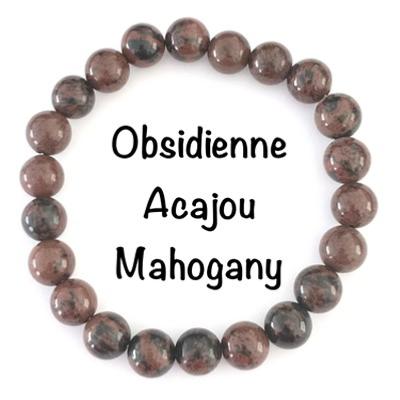 OBSIDIENNE ACAJOU BRACELET