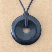 OBSIDIENNE NOIRE PENDENTIF