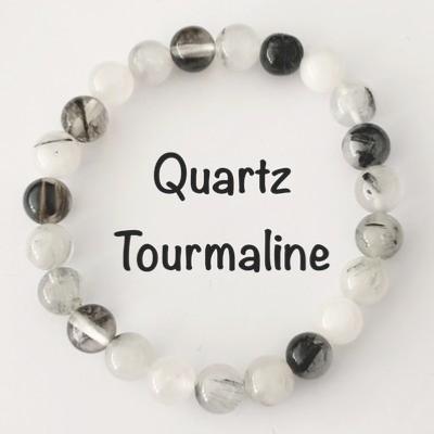 QUARTZ TOURMALINE BRACELET