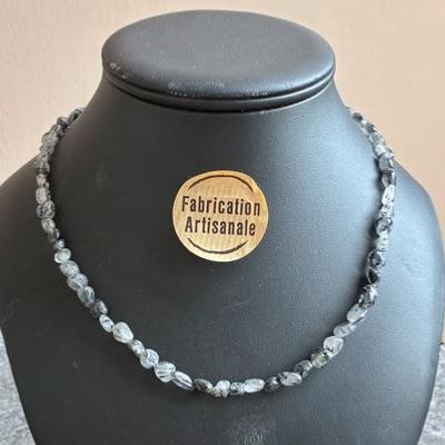 QUARTZ TOURMALINE COLLIER
