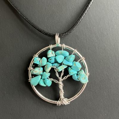 ARBRE TURQUOISE PENDENTIF