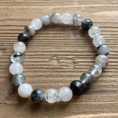 QUARTZ TOURMALINE BRACELET