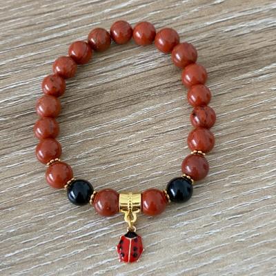 ANIMAL TOTEM COCCINELLE BRACELET OR
