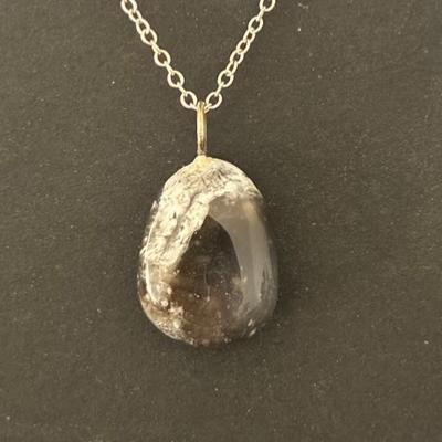 MERLINITE AGATE DENDRITE PENDENTIF 4