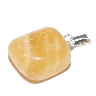 CALCITE ORANGE PENDENTIF