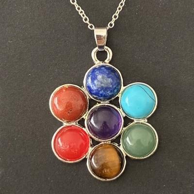 MANDALA 7 CHAKRAS PENDENTIF