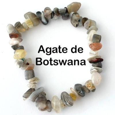 AGATE DE BOTSWANA BRACELET BAROQUE