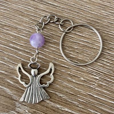 PORTE CLE ANGE AMETHYSTE
