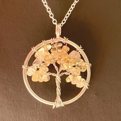 CITRINE CHAUFFEE PENDENTIF