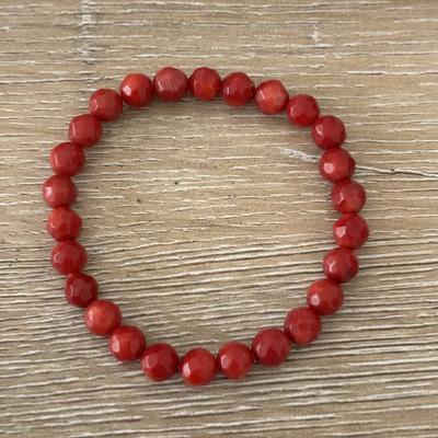 CORAIL ROUGE BRACELET 8 MM
