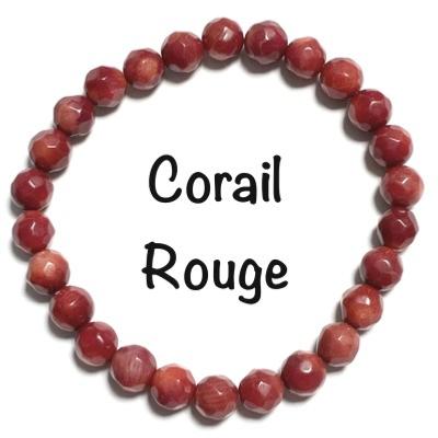 CORAIL ROUGE BRACELET 8 MM