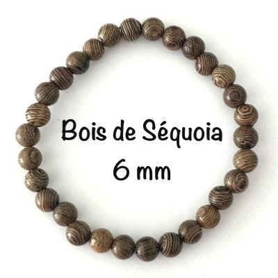 BOIS DE SEQUOIA BRACELET 6 MM