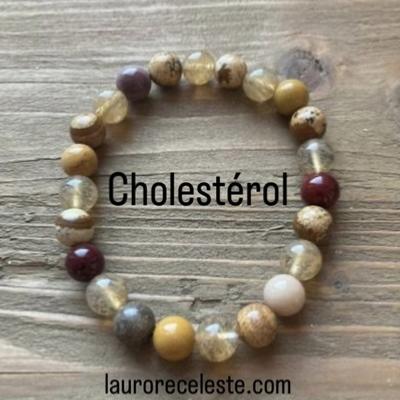 Cholestrol : Bracelet Lithothrapie Pierres naturelles - L Aurore Cleste - Aurore Mdium  Lille
